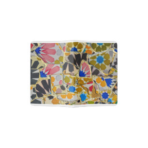 Parc Guell Ceramic Tiles in Barcelona Spain Passport Holder