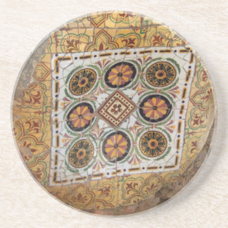 Parc Guell Yellow Mosaic Coaster