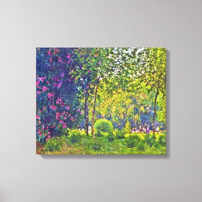 Parc Monceau Claude Monet Canvas Print (Front)