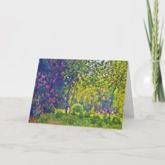 Parc Monceau Claude Monet Card