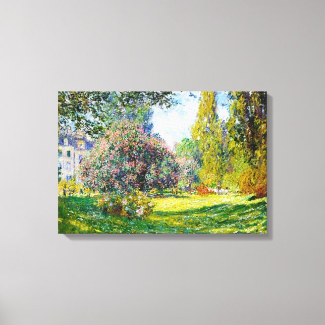 Parc Monceau, Paris Claude Monet Canvas Print (Front)
