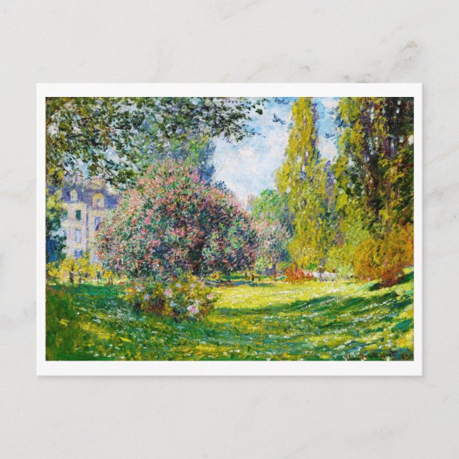 Parc Monceau, Paris Claude Monet Postcard (Front)