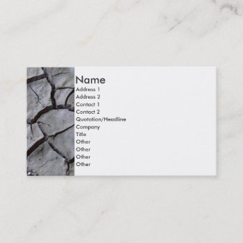 Parched Earth Business Card by Bro_Jones at Zazzle