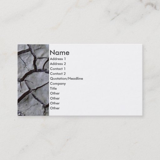 Customizable Parched Earth Business Cards