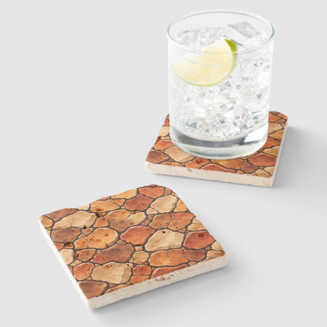 Parched Ground Stone Coaster (Side)