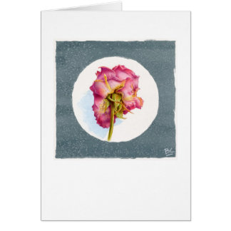 PARCHED WRINKLED ROSE CARDS