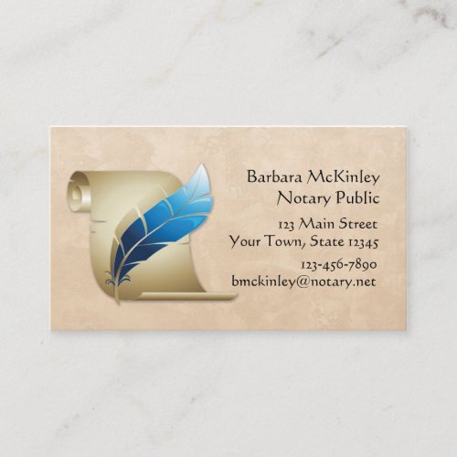 Parchment and Quill Business Card