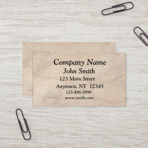 Parchment Business Card