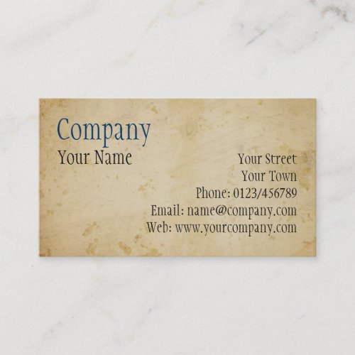 Parchment Business Card