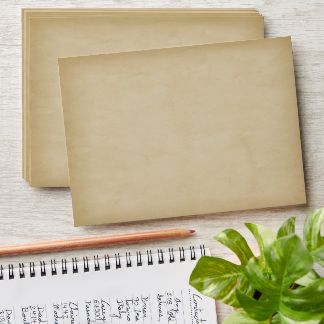 Parchment faux Medieval Envelopes (Stacked)