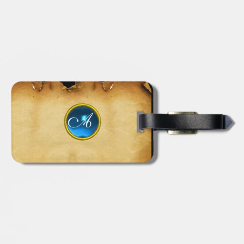 PARCHMENT GEM blue Luggage Tag