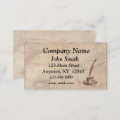 Parchment Inkwell Business Card (Front/Back)