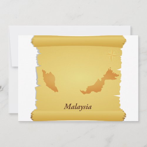 Parchment Of Malaysia Invitations
