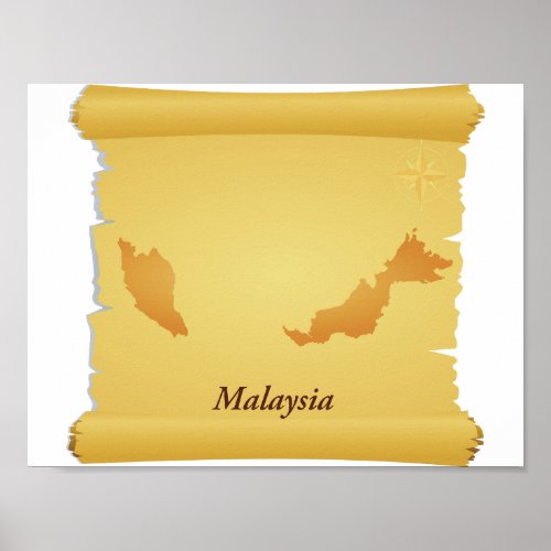 Parchment Of Malaysia Poster