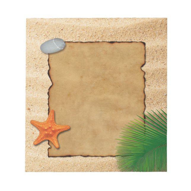 Parchment on Sand Background - Notepad (Front)