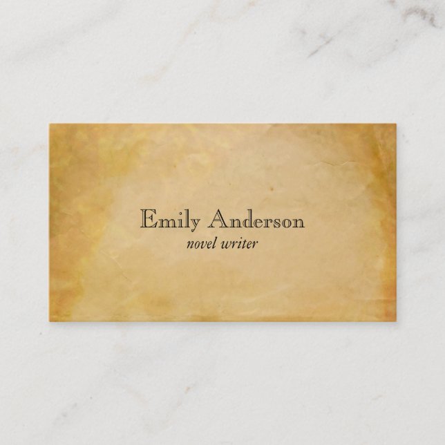 Parchment Paper 2 Business Card (Front)