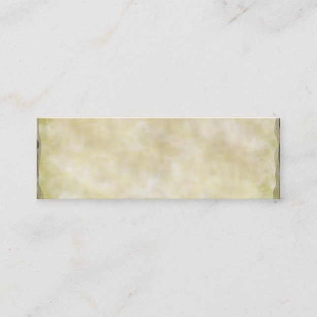Parchment Paper Aged Mini Business Card (Front)