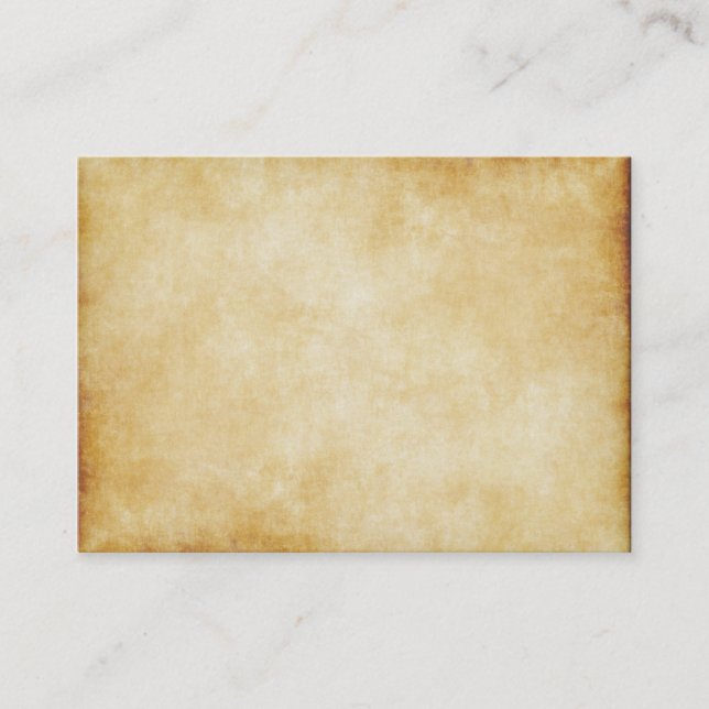 Parchment Paper Background Custom Business Card (Front)