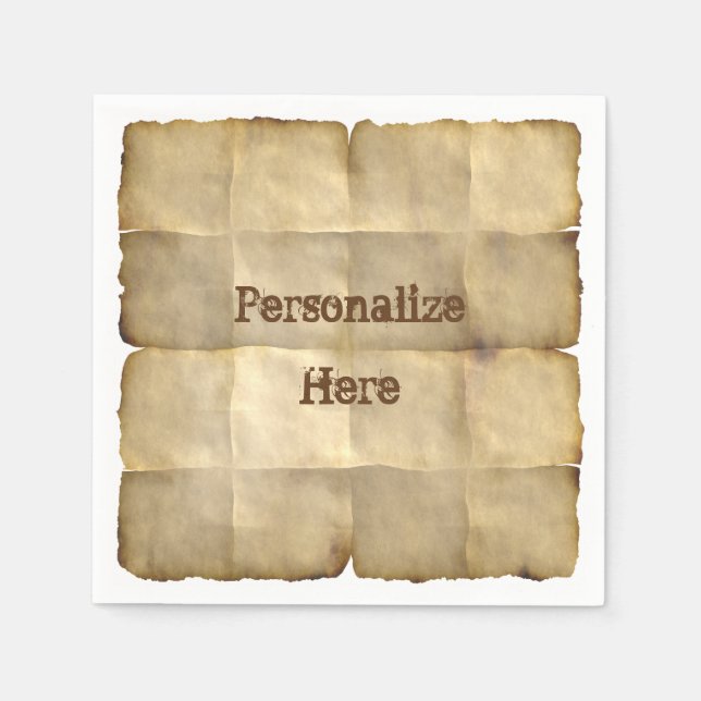 Parchment paper napkin (Front)