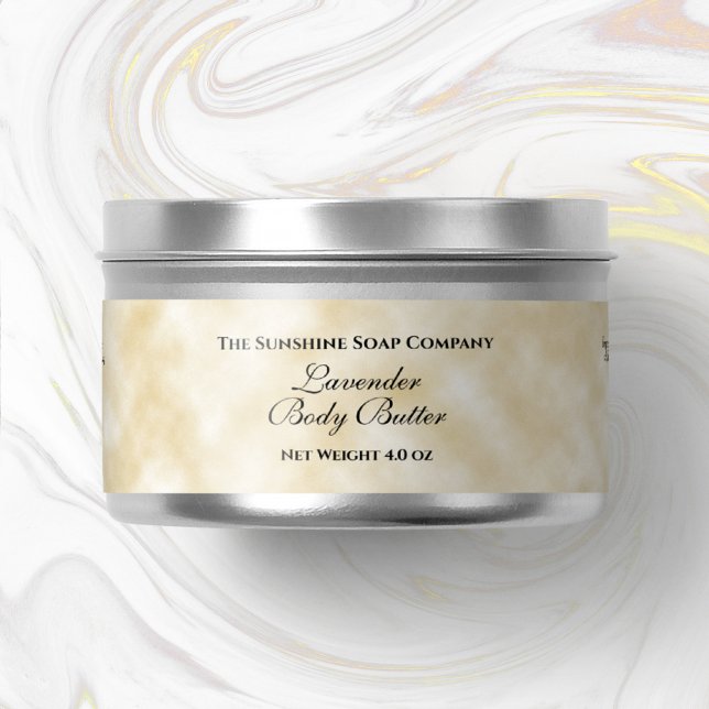 Parchment Paper Style Cosmetics Jar Label  (Creator Uploaded)