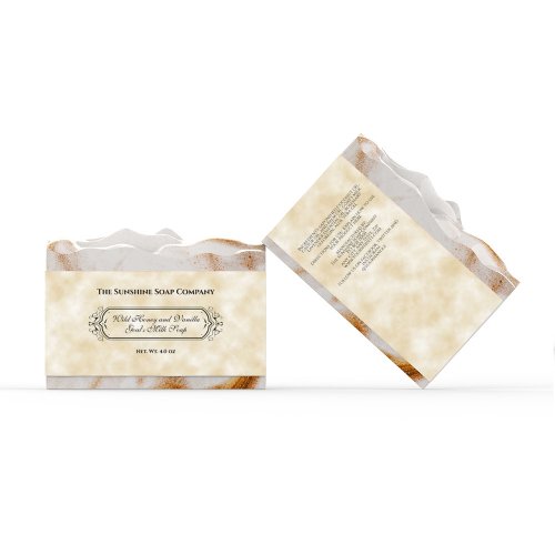 Parchment Paper Style Soap Band  Label