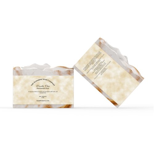 Parchment Paper Style Soap Band  Label