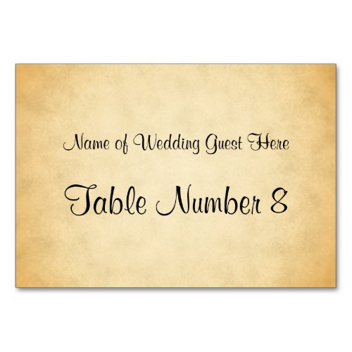 Parchment Pattern Design Wedding Place Cards