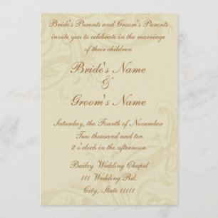 Parchment Scroll Wedding Invitations