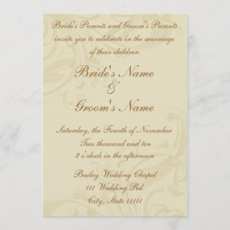 Parchment Scroll Wedding Invitations