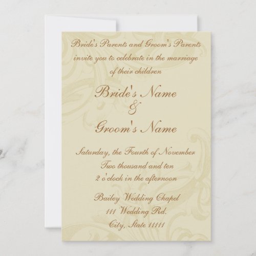 Parchment Scroll Wedding Invitations
