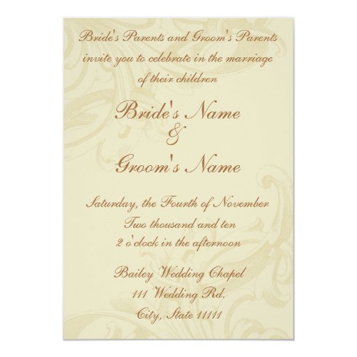 Parchment Scroll Wedding Invitations | Zazzle