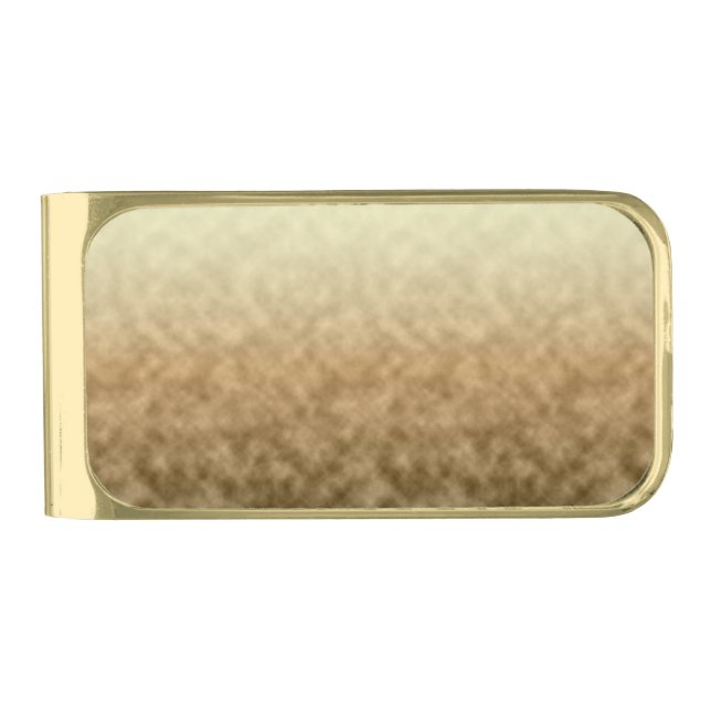 Parchment Sky Gold Finish Money Clip (Front)