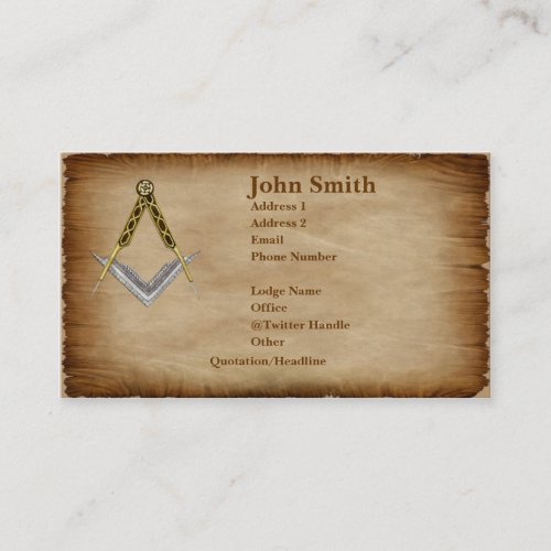 Parchment Standard Business Card