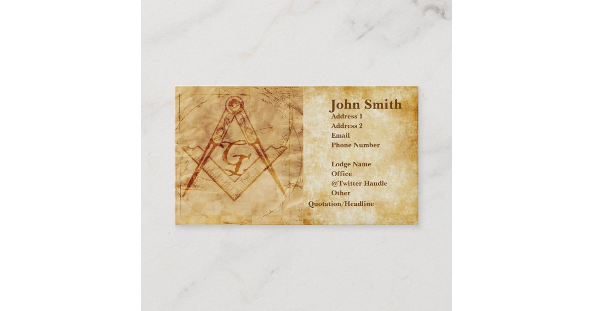 Parchment Standard Business Card Zazzle