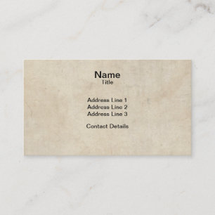 Parchment Texture Business Card