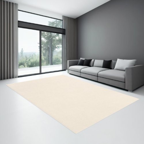 Parchment White Solid Color  Trendy Color  Rug