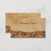 Parchment Wood Rustic Country Business Cards (Front/Back)