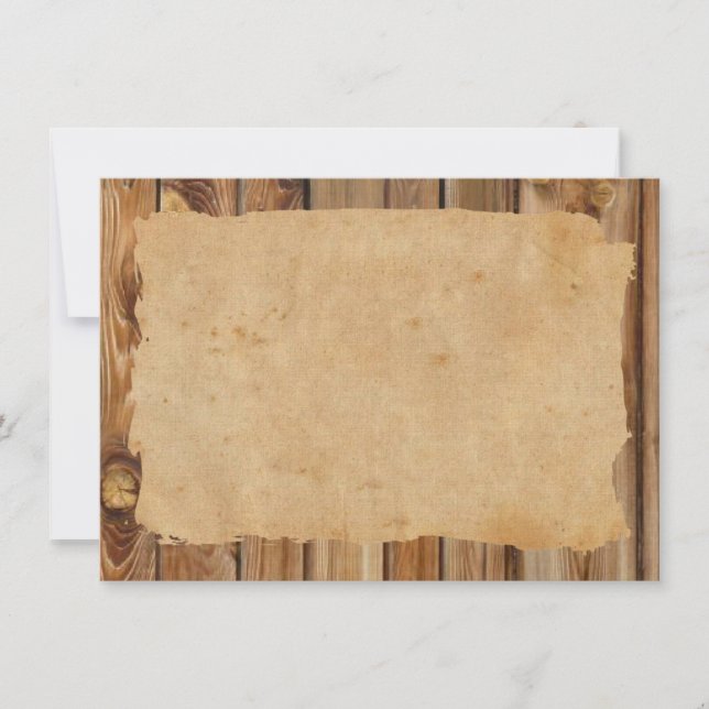 Parchment Wood Rustic Personalized Thank You (Front)