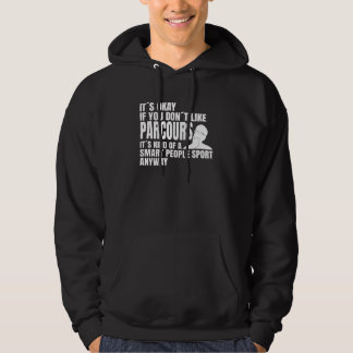 Parcours athlete saying parkour runner hoodie