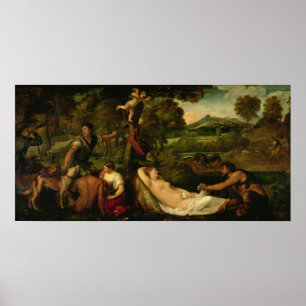Pardo Venus or Jupiter and Antiope Poster