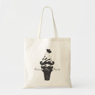 Pardon my french tote bag