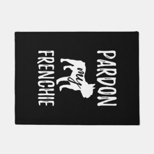 Pardon My Frenchie French Bulldog Hooded Sweater Doormat