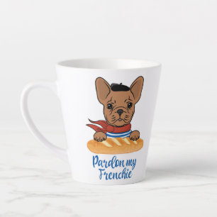 Pardon My Frenchie - Funny French Bulldog Latte Mug
