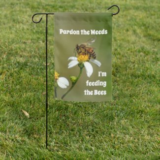 Pardon the Weeds Save the Bees Funny