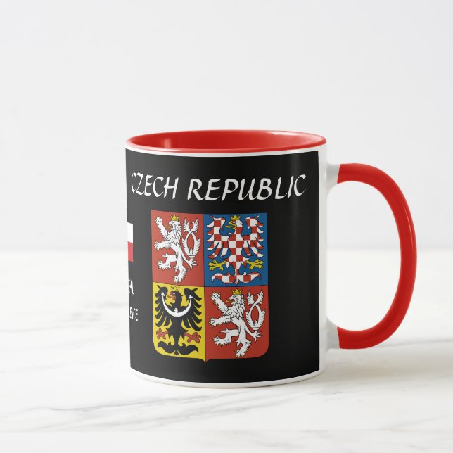 Pardubice Czech Republic Crest Mug (Right)