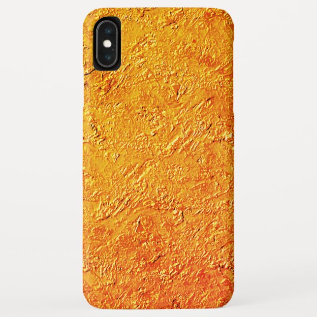Parede defeituosa com textura amarela e laranja Case-Mate iPhone case (Back)