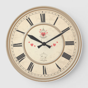 Parede Relogio of Classical Roman Numbers Large Clock