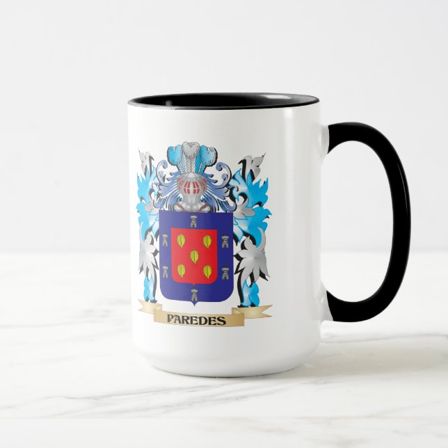Paredes Coat of Arms - Family Crest Mug (Right)