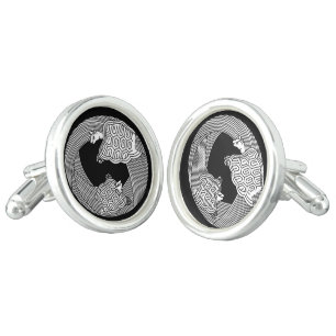 Parent and child turtles cufflinks
