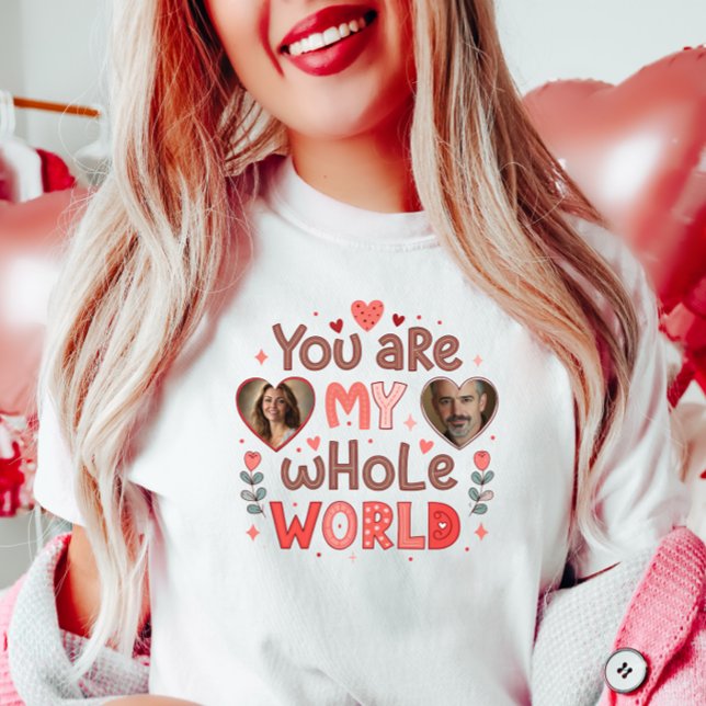 Parent Customizable Photo, Valentine Custom Photo T-Shirt (Creator Uploaded)